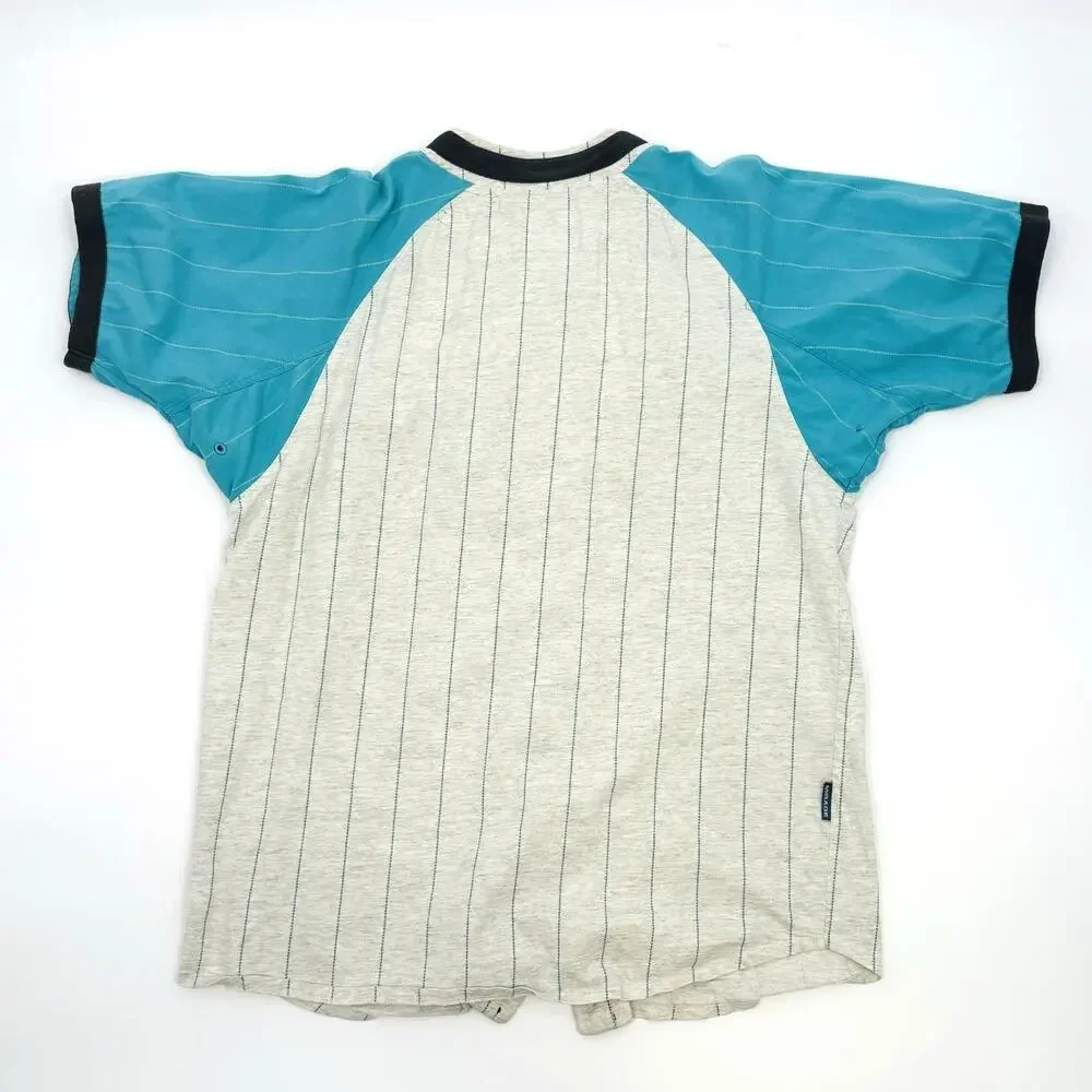 Vintage Florida Marlins 90s Baseball Jersey Shirt Mirage MLB Pinstripe Medium - Picture 2 of 8